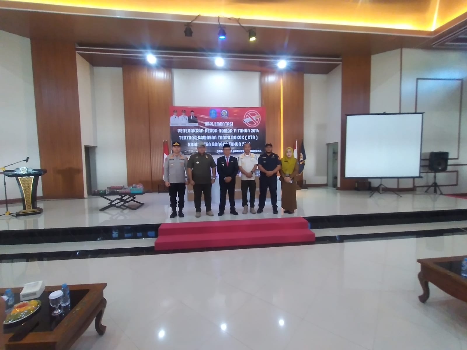 PEMKAB BANGKA DAN SAT POL PP GELAR IMPLEMENTASI PERDA TENTANG KTR