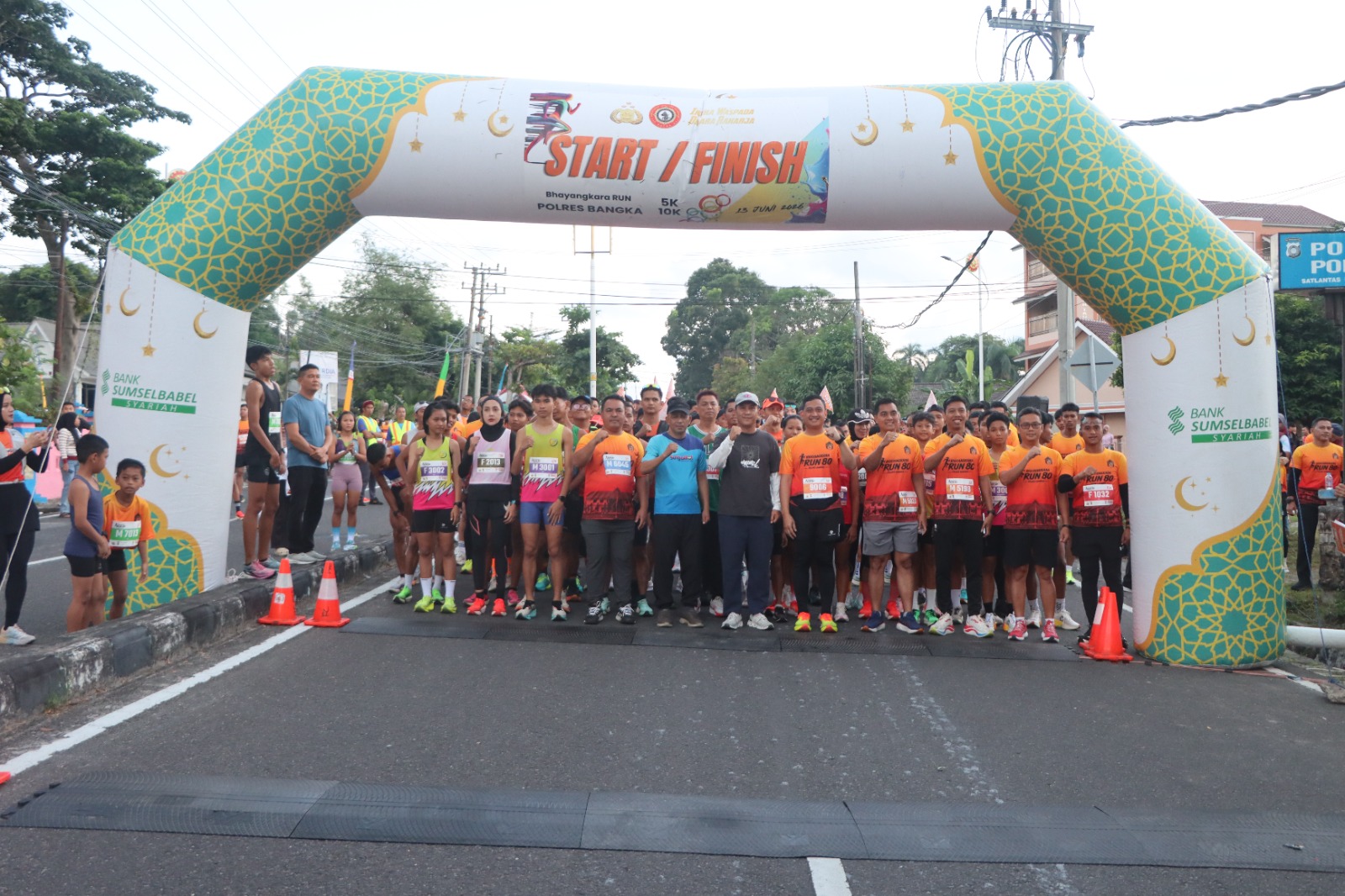 Bhayangkara Run 80 Tahun 2026,Polres Bangka Ajak Masyarakat Hidup Sehat dan Perekat Kebersamaan