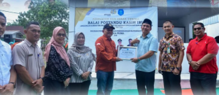 BUPATI BANGKA RESMIKAN POSYANDU DAN SERAHKAN KUNCI RTLH