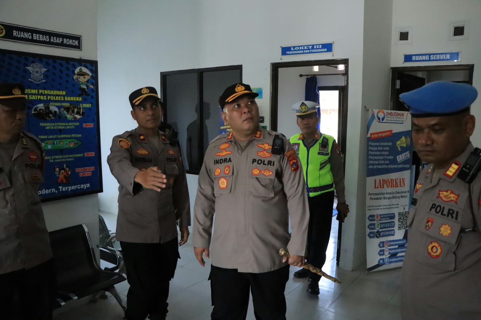 Tingkatkan Pelayanan kepada Masyarakat, Kapolres Bangka Cek Pelayanan SPKT, SKCK dan SIM