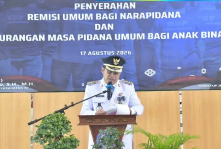 SEBANYAK 387 WARGA BINAAN LAPAS BUKIT SEMUT SUNGAILIAT DAPAT REMISI.